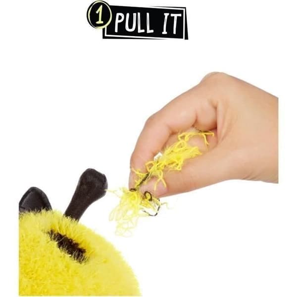Fluffies Stuffiez - ASMR plyschleksak att personifiera - Bi/Nyckelpiga - Fyllning att ta bort och upptäcka en annan karaktär -