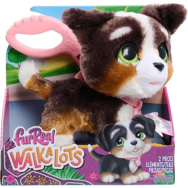 Interaktiv leksak - FURREAL FRIENDS - Stor vandrande valp 23 cm - Interaktivt husdjur med koppel