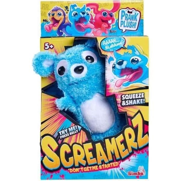 Smoby - Screamerz - Hauska interaktiivinen pehmolelu - Karhu - 25 cm - Ääntää ravistettaessa tai painettaessa