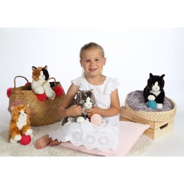 Pehmolelu - Gipsy Toys - Mimiz-kissa - 28cm - Punainen/Valkoinen