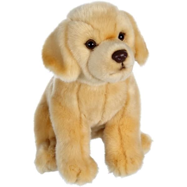 Beige Labrador Hund Plys - GIPSY TOYS - Siddende, 25 cm