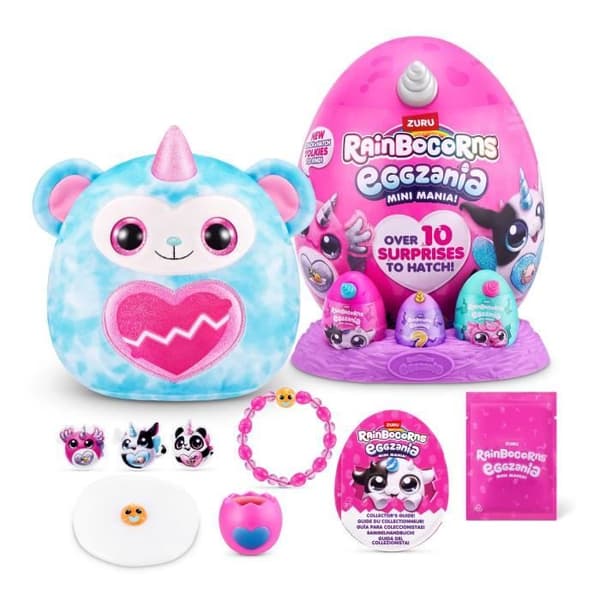 Overraskelsesbamse - ZURU - Eggzania Mini Surprise S1 - 10 overraskelser - 6 modeller - Blød