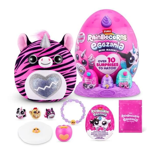 Overraskelsesbamse - ZURU - Eggzania Mini Surprise S1 - 10 overraskelser - 6 modeller - Blød