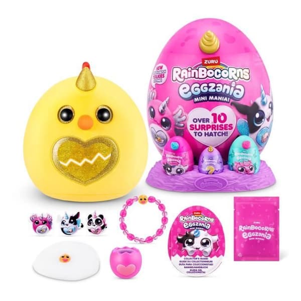 Overraskelsesbamse - ZURU - Eggzania Mini Surprise S1 - 10 overraskelser - 6 modeller - Blød