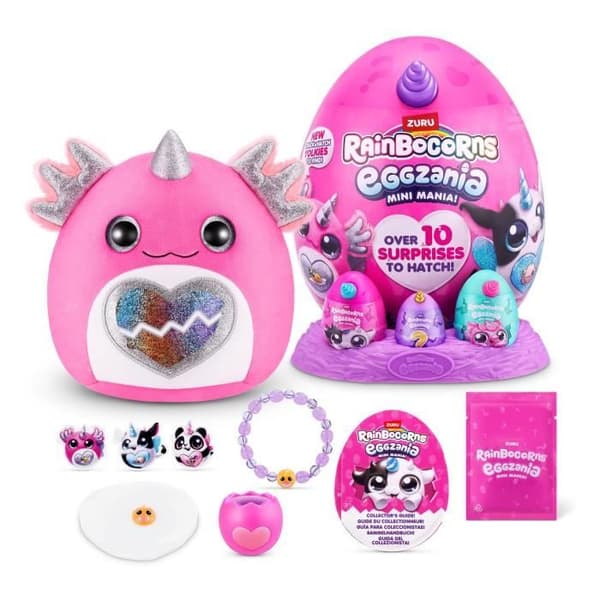 Overraskelsesbamse - ZURU - Eggzania Mini Surprise S1 - 10 overraskelser - 6 modeller - Blød