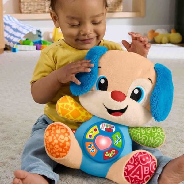 Fisher-Price-Naura ja opi-Puppy Progressiivinen Kehitys-Musikaalinen Pehmolelu JFD20