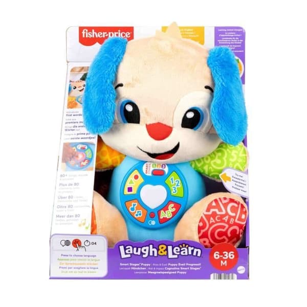 Fisher-Price-Naura ja opi-Puppy Progressiivinen Kehitys-Musikaalinen Pehmolelu JFD20
