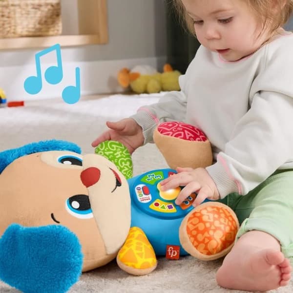Fisher-Price-Naura ja opi-Puppy Progressiivinen Kehitys-Musikaalinen Pehmolelu JFD20