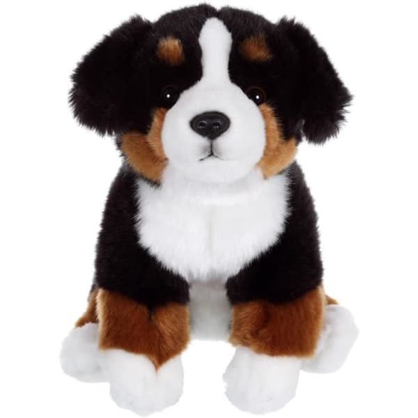 Berner Sennenhund Plysch - GIPSY TOYS - Sittande, 25 cm