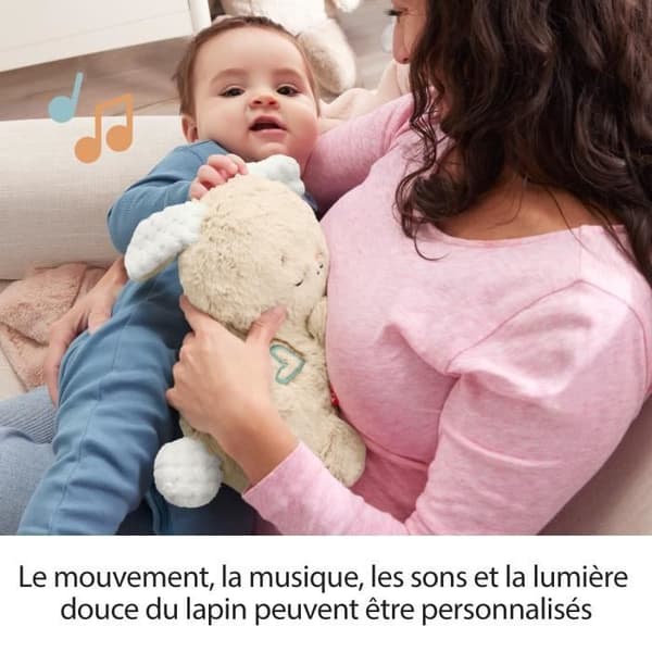 Fisher-Price-My Cuddle Bunny - Yövalopehmo - Kehityslelu - HXG97