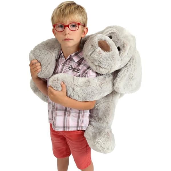 Gipsy Toys - Flatoutou-koira - Pehmolelu - 50 cm - Harmaa