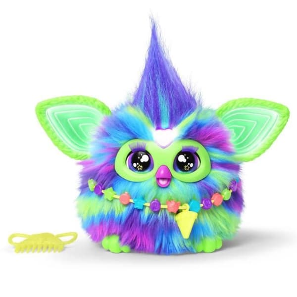 Furby Galaxy. ääniaktivoitu pehmolelu. joka hohtaa pimeässä. interaktiivinen lelu. 6-vuotiaille ja sitä vanhemmille