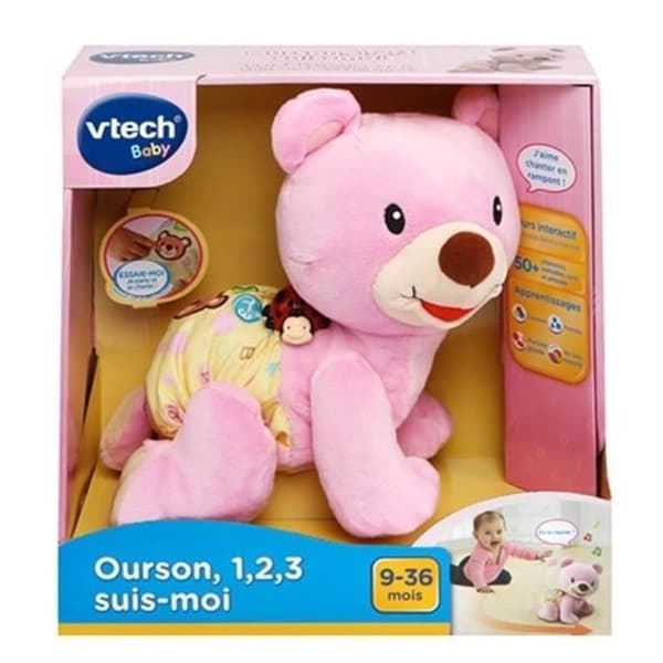 VTECH BABY - Björn, 1, 2, 3 Följ Mig - Rosa