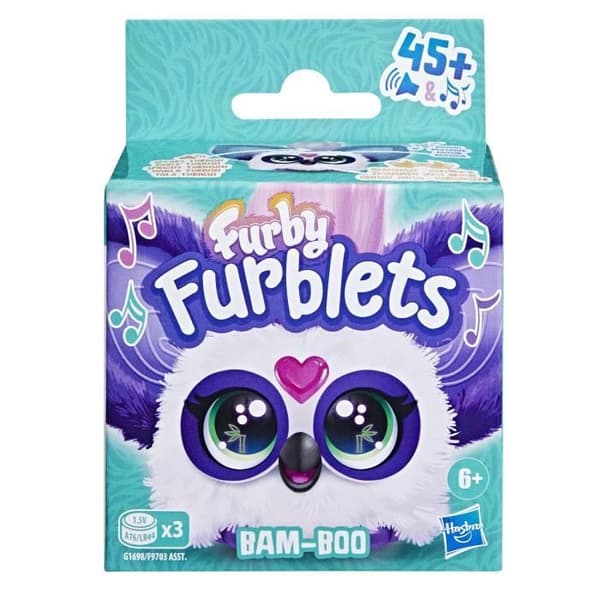 Furby Furblets Bam-Boo, miniatyyrielektroninen pehmolelu tytöille ja pojille, yli 45 ääntä, 6-vuotiaille ja sitä vanhemmille, Hasbro