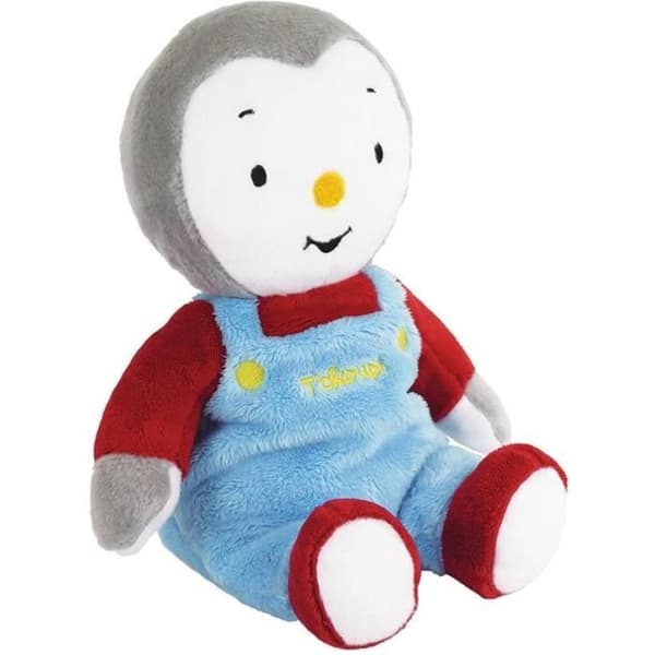 T'choupi pehmoinen kuumavesipullo +/- 21 cm mikrosavihelmillä - JEMINI - Lievittää vatsakipuja ja lämmittää.