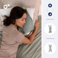 Miniatyrbild 3 av 6: doomoo You&Me Babytäcke - Vändbart och bekvämt täcke - Utrustat med 2 delar för att transportera föräldrarnas doft, grönt
