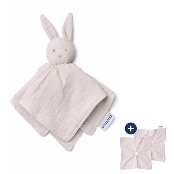 doomoo You&Me Babydyne - Vendbar og Bekymrende Dyne - Leveres med 2 dele til at bære forældrenes duft, Beige