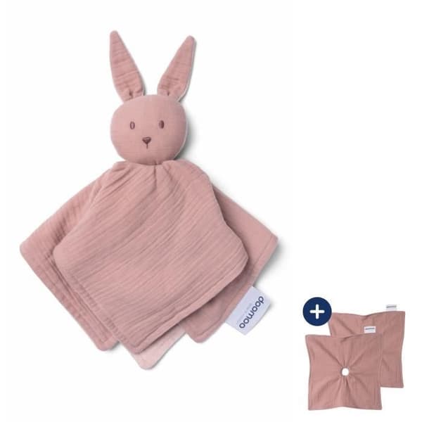 doomoo You&Me Babydyne - Vendbar og Bekymrende Dyne - Leveres med 2 dele til at bære forældrenes duft, Pink