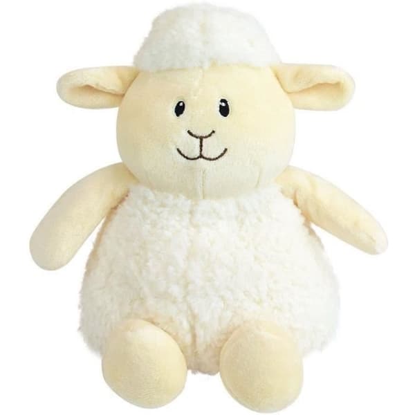 JEMINI Lammas-kuumavesipullo pehmolelu - Mikronkestävä, mikrosavehelmiä +/- 19 cm