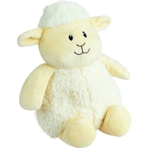 JEMINI Lammas-kuumavesipullo pehmolelu - Mikronkestävä, mikrosavehelmiä +/- 19 cm
