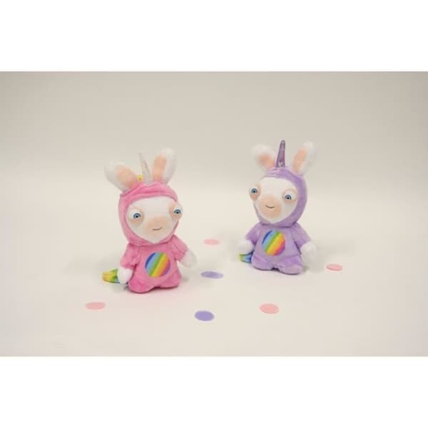 Gipsy Toys - Raving Rabbids Yksisarvinen - Vaaleanpunainen sarvipäinen sarvi äänellä - 18 cm