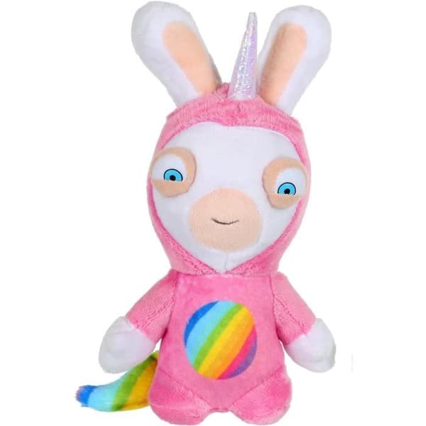 Gipsy Toys - Raving Rabbids Yksisarvinen - Vaaleanpunainen sarvipäinen sarvi äänellä - 18 cm