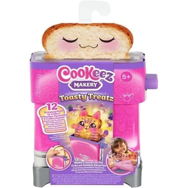 Toasty Treatz - ÄLGLEKSAKER - COOKEEZ MAKERY - Doftande gosedjur i form av ett rostat bröd, interaktiv brödrost