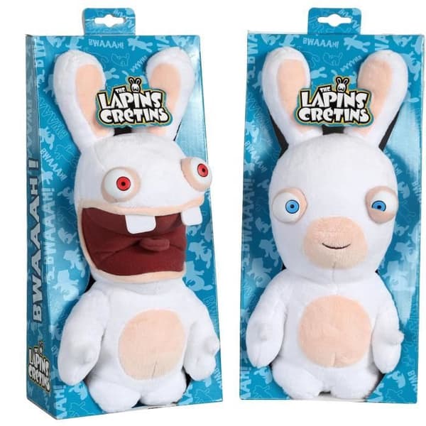 Gipsy Toys - Kaniner med Lyd - Lukket Mund - 28 cm - Hvid