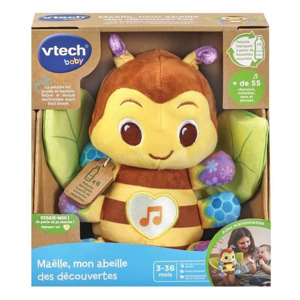 VTECH BABY - Leg Grøn - Maëlle, min opdagelsesbi (Genbrugsplastikflasker)