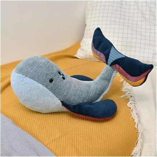 Peluche - DOUDOU ET COMPAGNIE - HO3261 - Blåval - 0 månader och uppåt - Blandet - Inomhus
