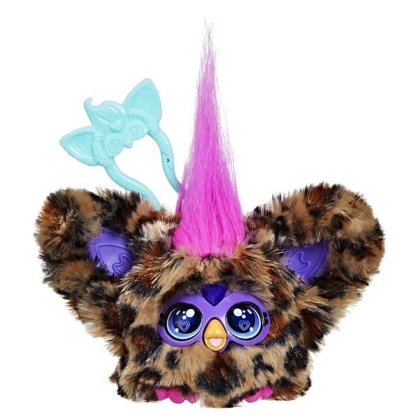 Furby Furblets Chee-Chee, Mini elektronisk kramdjur för flickor och pojkar, över 45 ljud, från 6 år, Hasbro