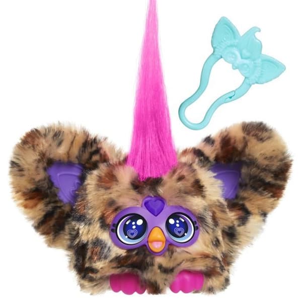 Furby Furblets Chee-Chee, Mini elektronisk kramdjur för flickor och pojkar, över 45 ljud, från 6 år, Hasbro