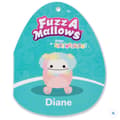 Miniatyrbillede 5 af 10: Original Squishmallows Fuzz-A-Mallows Plush Diane the Peach Bigfoot 40cm