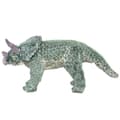 Miniatyrbild 2 av 2: Stående leksaksdinosaurie triceratops plysch grön XXL