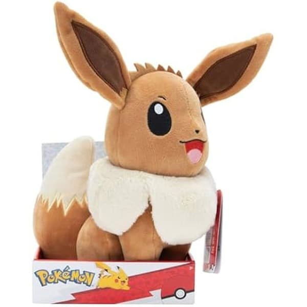 Peluche - POKÉMON - Evoli - 30 cm - Mjuk - Officiell - Blanda