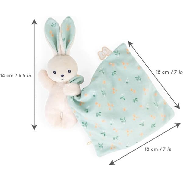 Gosekanin citrusbukett - Kaloo - Mjuk fyrkant - 18 cm - Nyfödd - Blå - Blandad