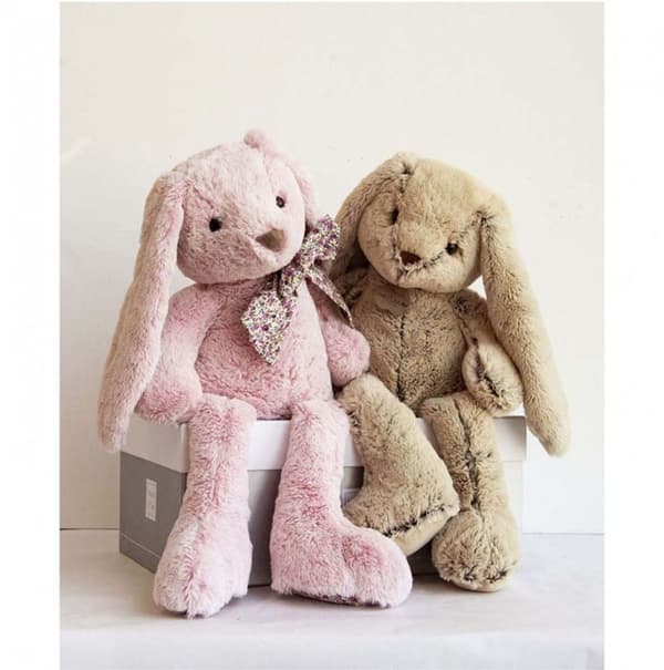 Mjuk leksak - BEAR STORY - Cuddle Buddies - Beige kanin - Inomhus - Blandat