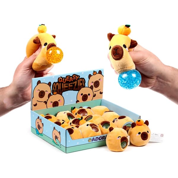 Queasy Squeezies Capybara assorted plush toy
