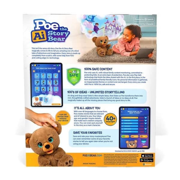 Interaktiv plyschleksak - GIOCHI PREZIOSI - Poe story creator bear - Från 4 år - LAY00