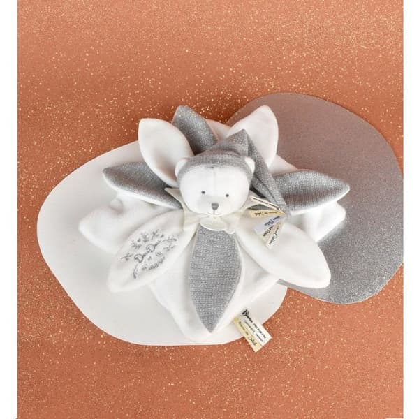 Doudou och Kompaniet - Doudou platt blad Bamse Grå 25 cm