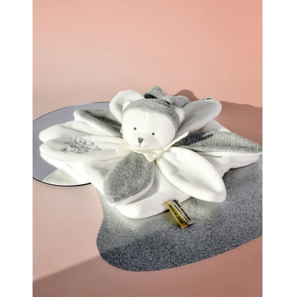 Doudou och Kompaniet - Doudou platt blad Bamse Grå 25 cm