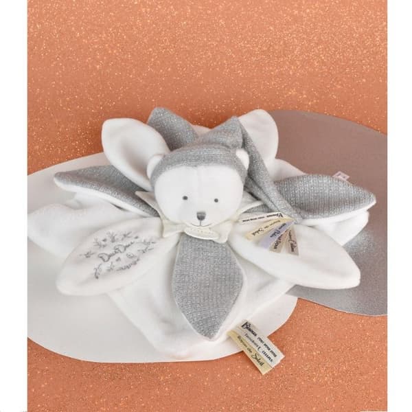 Doudou och Kompaniet - Doudou platt blad Bamse Grå 25 cm