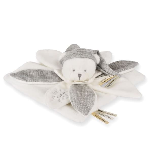 Doudou och Kompaniet - Doudou platt blad Bamse Grå 25 cm