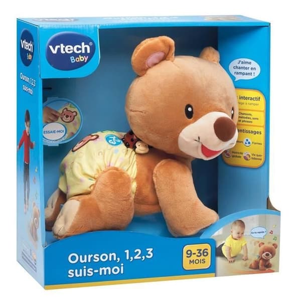 VTECH BABY - Bear, 1,2,3 Follow Me - Brun