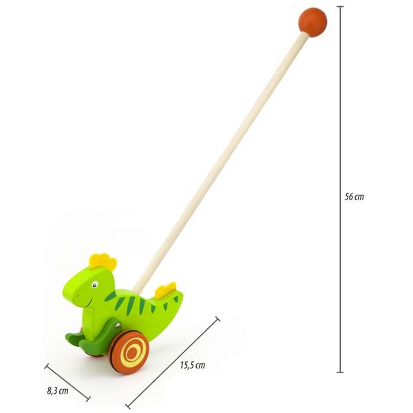 Viga Toys Puinen dinosaurus ampumakepillä