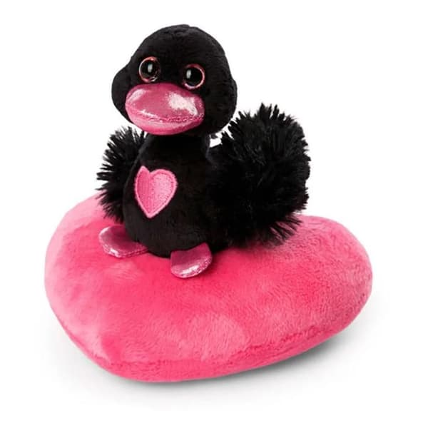 Cygne i Plysch - NICI - Kärlek - Vit - 10 cm - Återvunnen Polyester