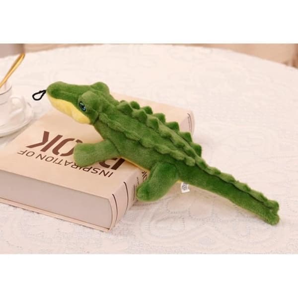 Plush leksak - Ej specificerat - Krokodil - 30 cm - Squeezeleksak - Grön, Gul, Blå
