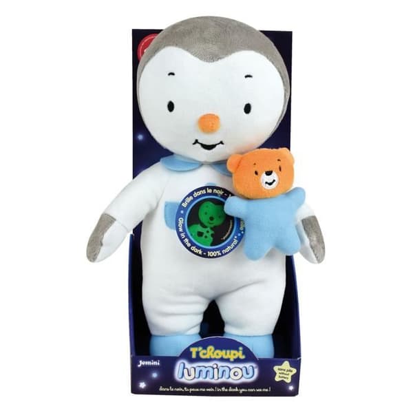 JEMINI Blødt legetøj T'choupi Luminou 25 cm