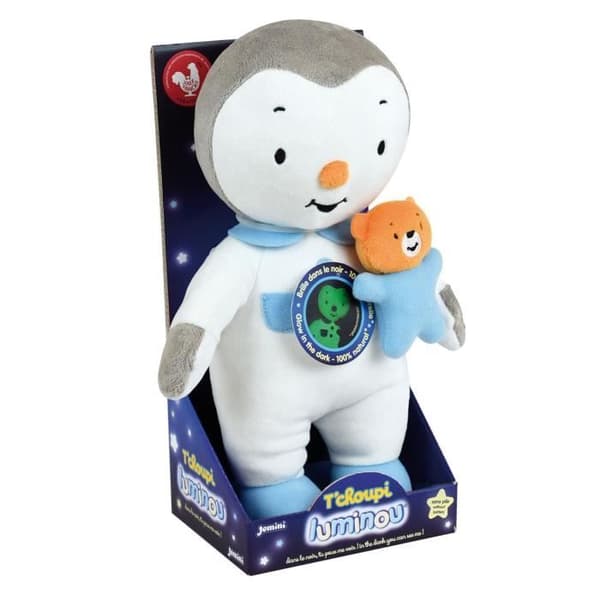 JEMINI Blødt legetøj T'choupi Luminou 25 cm