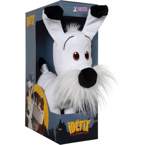 Gipsy Toys - Dogmatix og den Ukuelige - 30 cm - Sælges i gaveæske - Hvid Sort